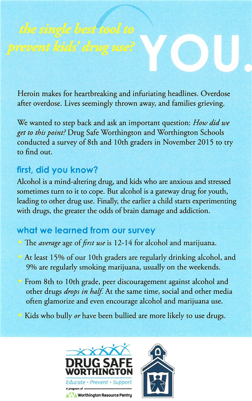 Drug Free Worthington Flyer part 2 